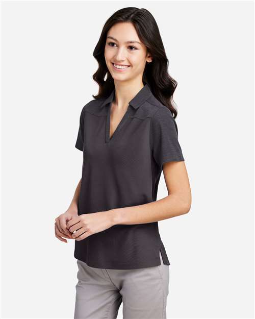 Core365 Women's Fusion ChromaSoft™ Colorblock Polo - CE112CW Carbon- Carbon Heather