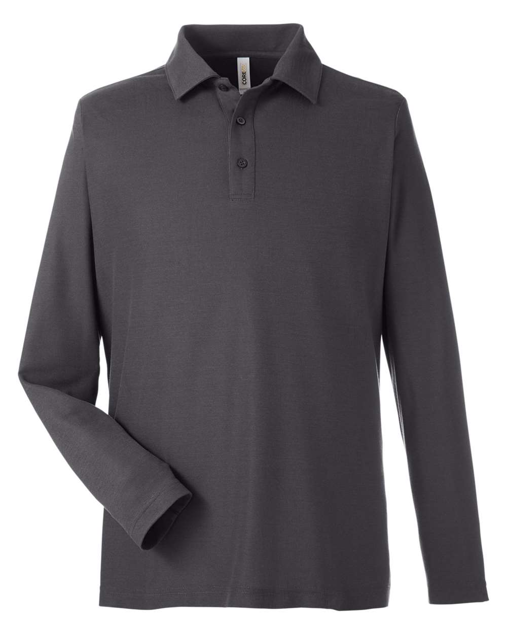 Core365 Men's Fusion ChromaSoft™ Long Sleeve Pique Polo - CE112L Carbon