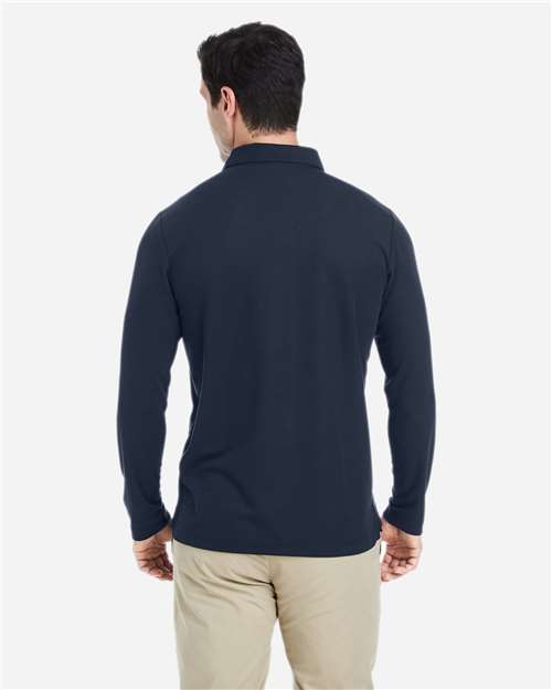 Core365 Men's Fusion ChromaSoft™ Long Sleeve Pique Polo - CE112L Classic Navy