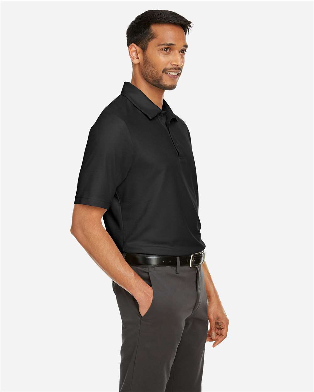 Core365 Men's Tall Fusion ChromaSoft™ Pique Polo - CE112T Black