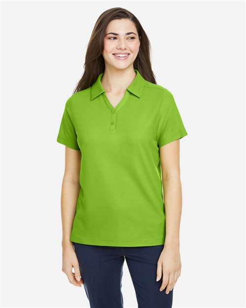 Core365 Women's Fusion ChromaSoft™ Pique Polo - CE112W Acid Green
