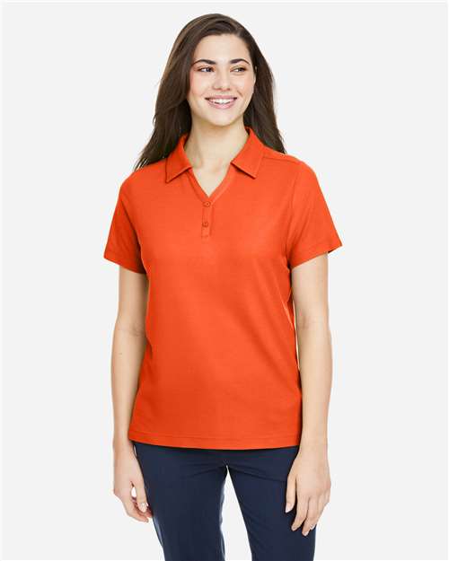 Core365 Women's Fusion ChromaSoft™ Pique Polo - CE112W Campus Orange