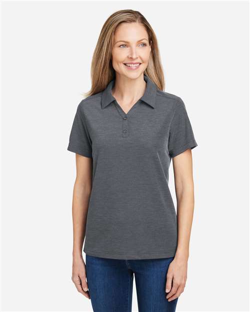 Core365 Women's Fusion ChromaSoft™ Pique Polo - CE112W Carbon Heather