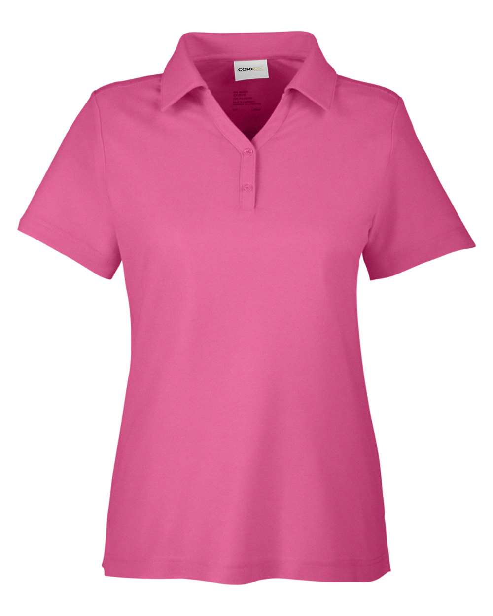 Core365 Women's Fusion ChromaSoft™ Pique Polo - CE112W Charity Pink