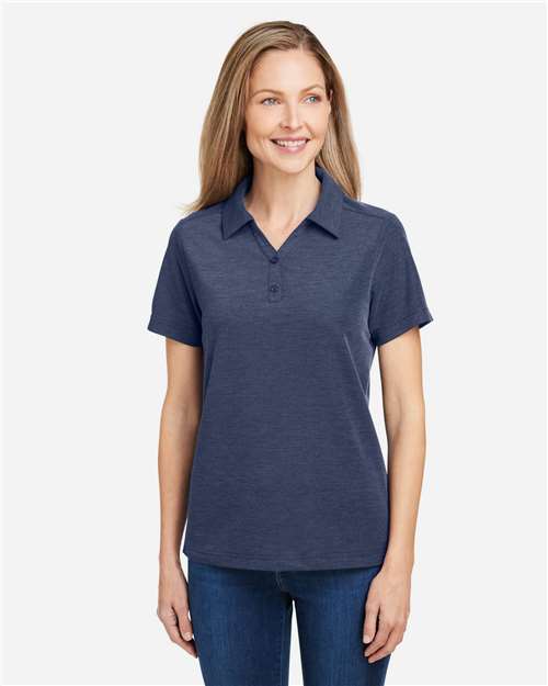 Core365 Women's Fusion ChromaSoft™ Pique Polo - CE112W Classic Navy Heather