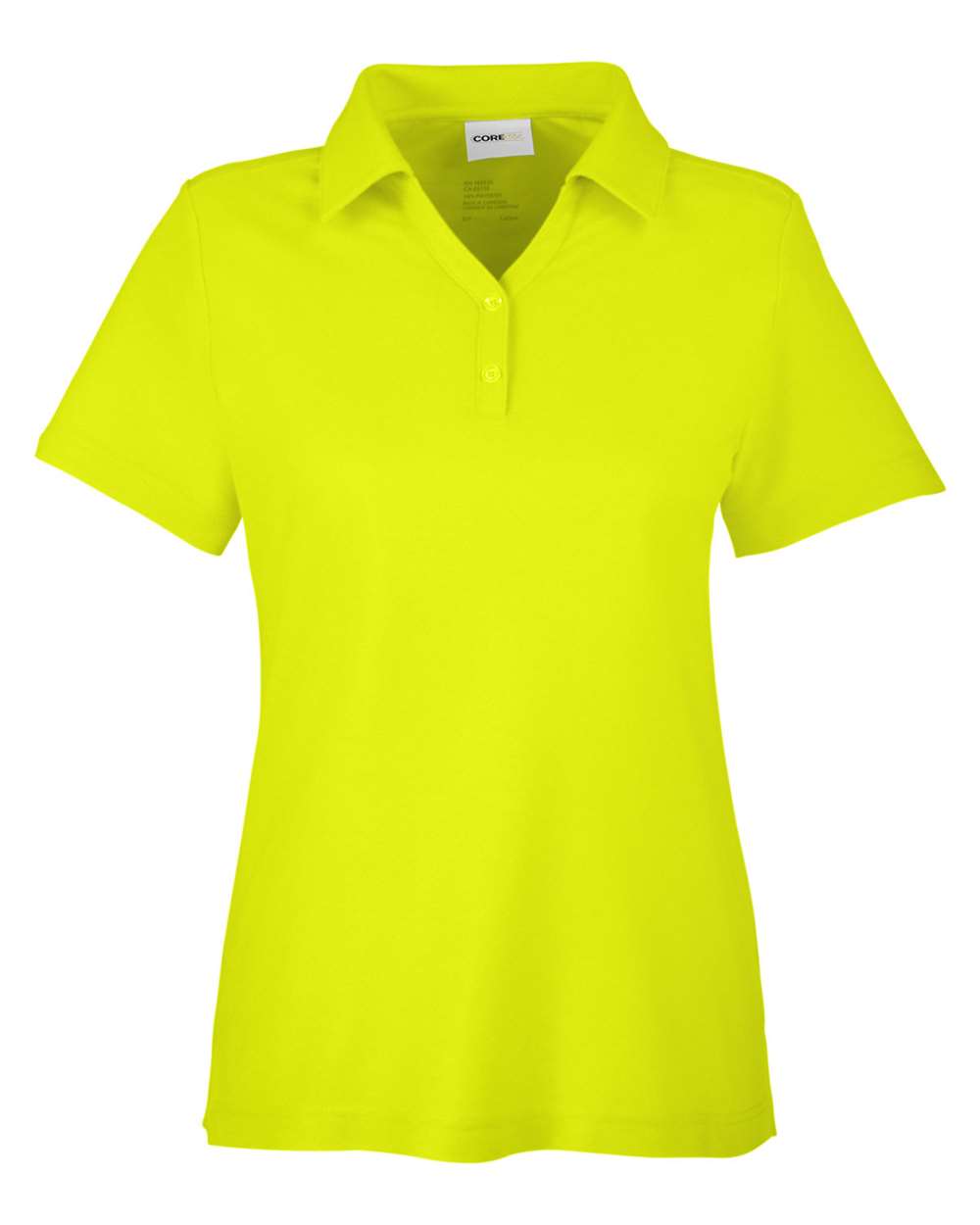Core365 Women's Fusion ChromaSoft™ Pique Polo - CE112W Safety Yellow