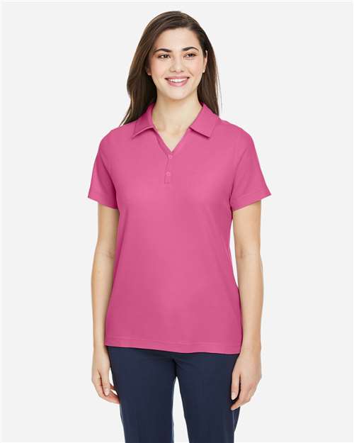 Core365 Women's Fusion ChromaSoft™ Pique Polo - CE112W Charity Pink