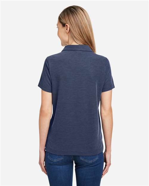 Core365 Women's Fusion ChromaSoft™ Pique Polo - CE112W Classic Navy Heather