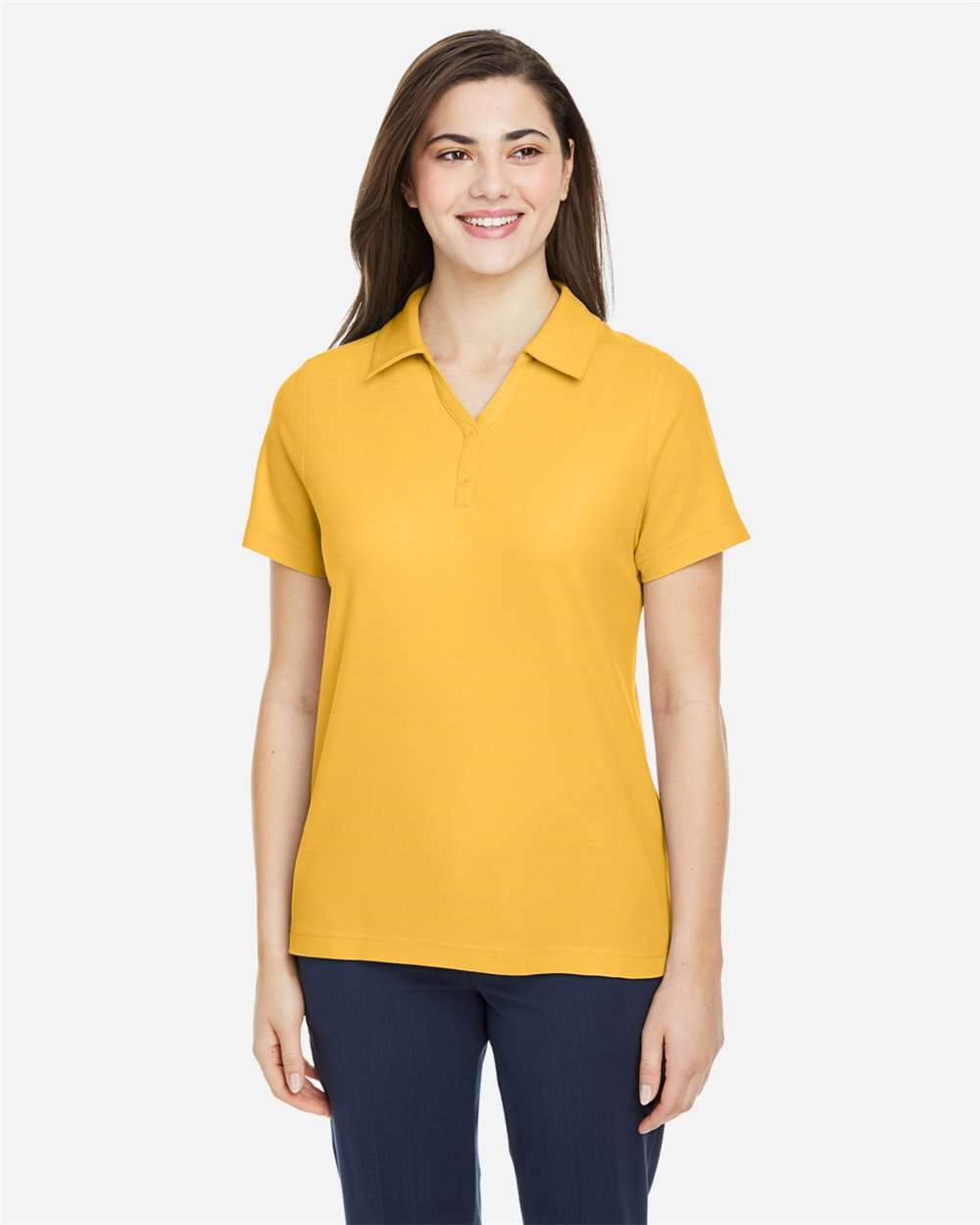 Core365 Women's Fusion ChromaSoft™ Pique Polo - CE112W Campus Gold