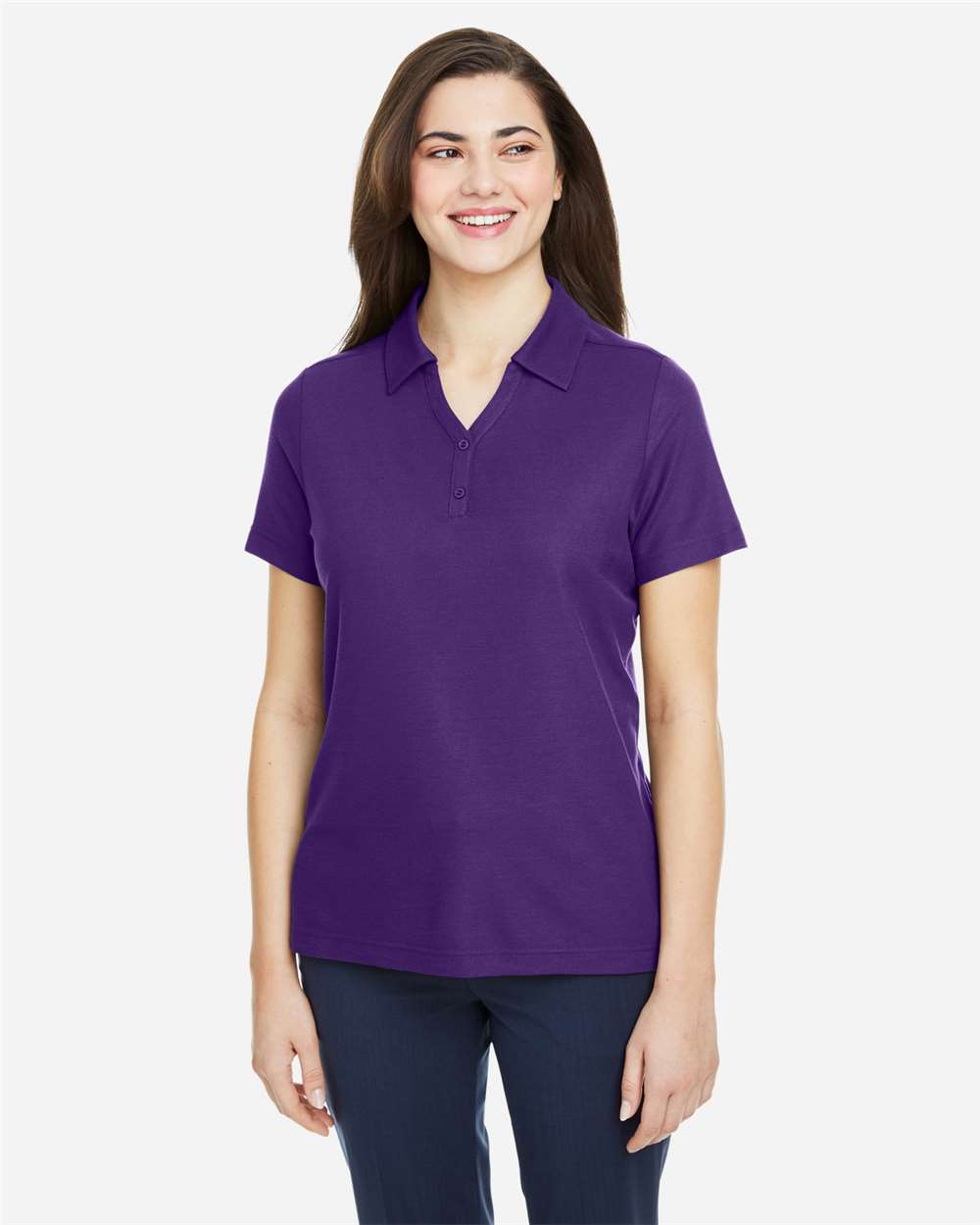 Core365 Women's Fusion ChromaSoft™ Pique Polo - CE112W Campus Purple