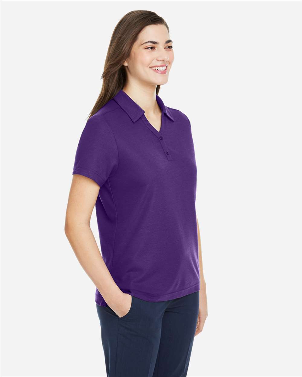 Core365 Women's Fusion ChromaSoft™ Pique Polo - CE112W Campus Purple