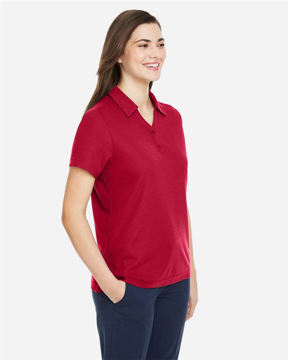 Core365 Women's Fusion ChromaSoft™ Pique Polo - CE112W Classic Red