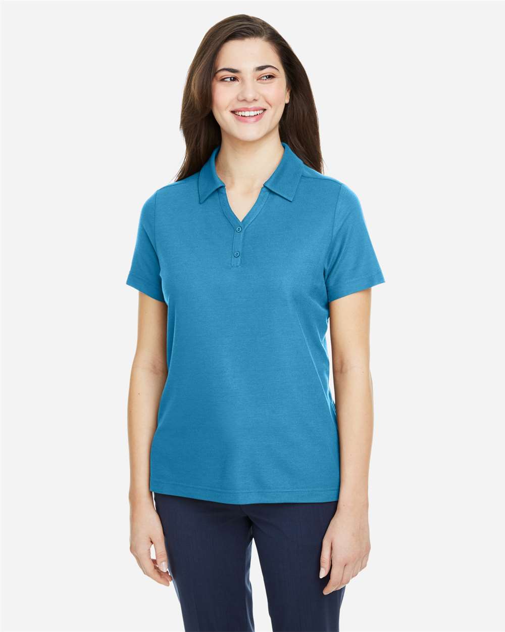 Core365 Women's Fusion ChromaSoft™ Pique Polo - CE112W Electric Blue