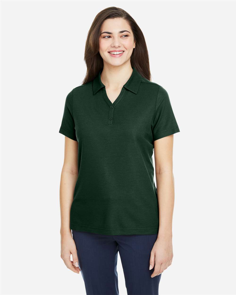Core365 Women's Fusion ChromaSoft™ Pique Polo - CE112W Forest