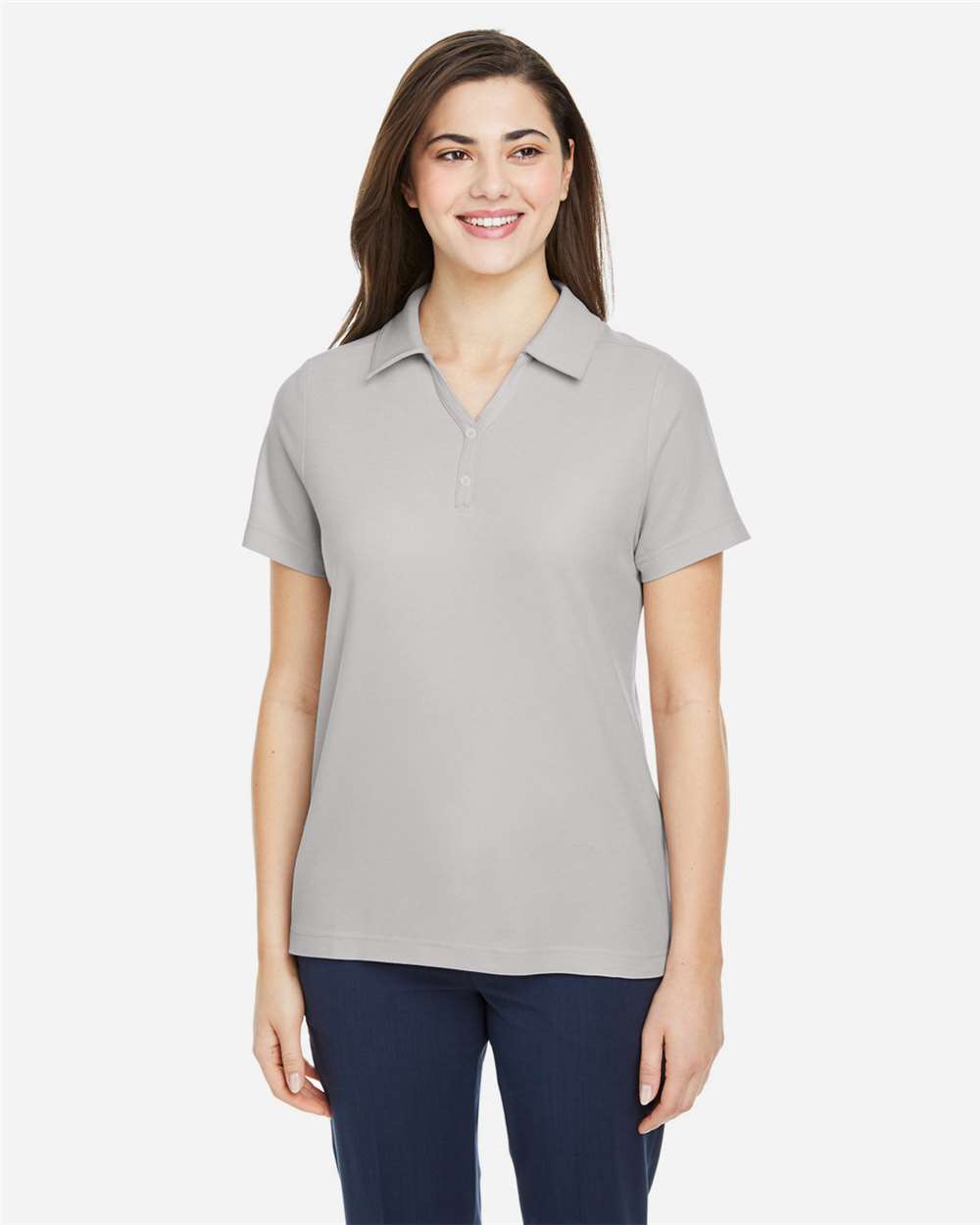 Core365 Women's Fusion ChromaSoft™ Pique Polo - CE112W Platinum