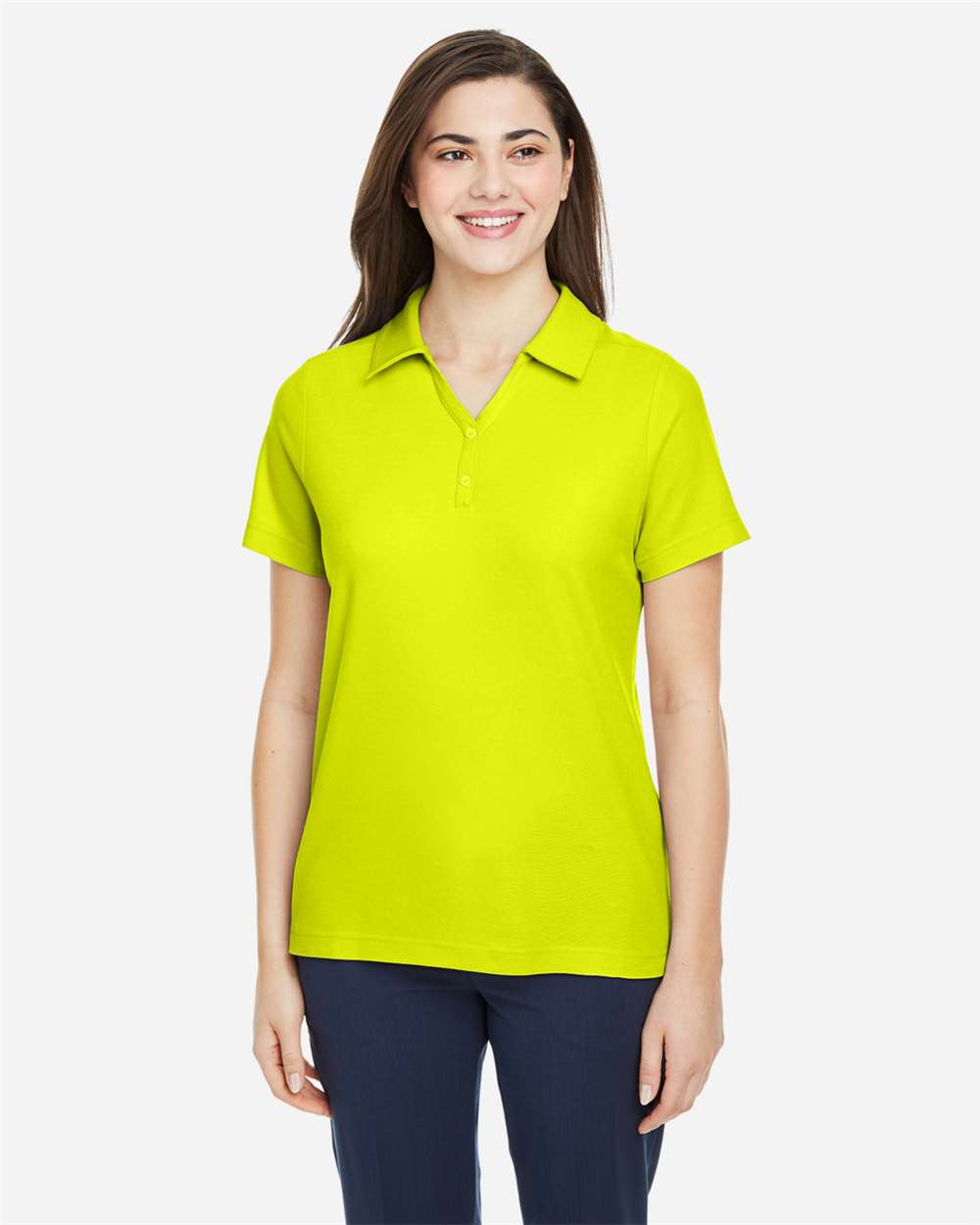 Core365 Women's Fusion ChromaSoft™ Pique Polo - CE112W Safety Yellow