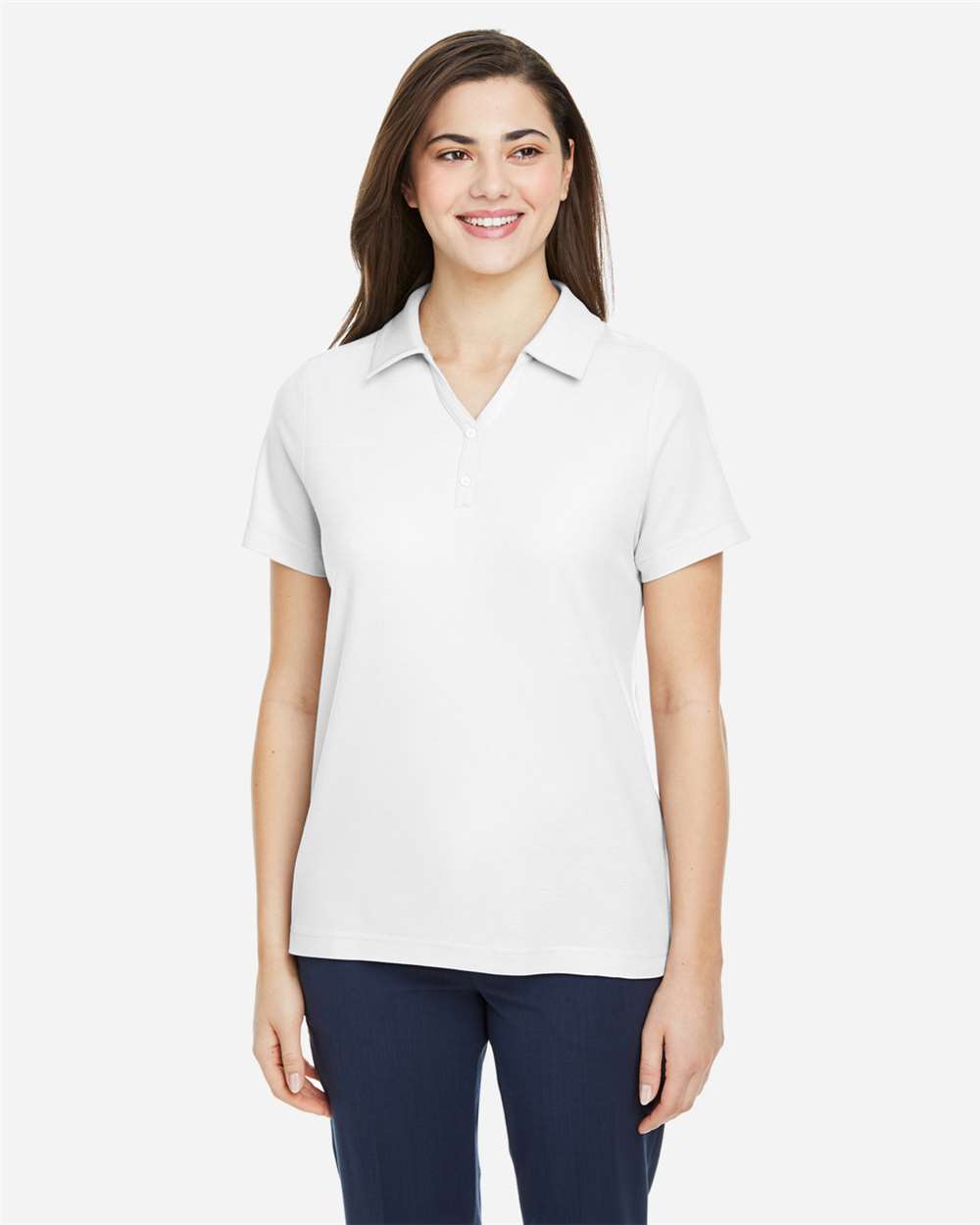 Core365 Women's Fusion ChromaSoft™ Pique Polo - CE112W White