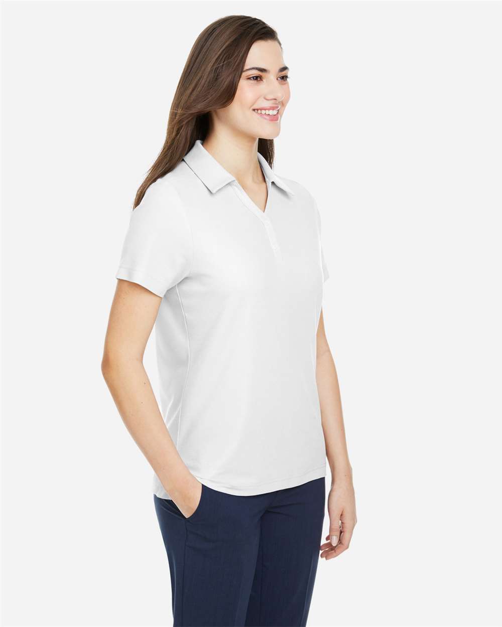 Core365 Women's Fusion ChromaSoft™ Pique Polo - CE112W White