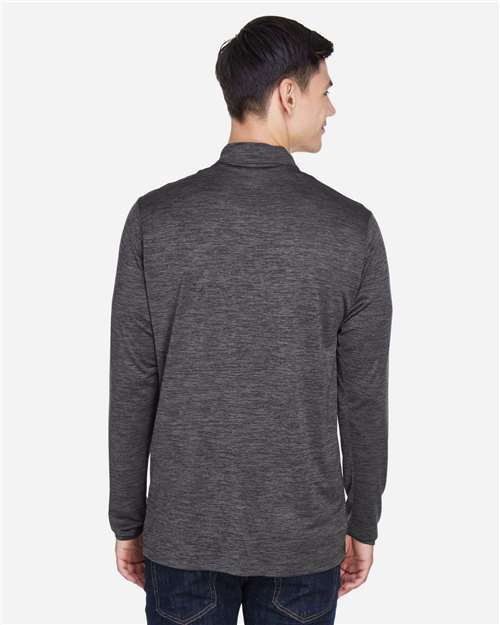 Core365 Men's Kinetic Performance Quarter-Zip Pullover - CE401 Carbon- Black