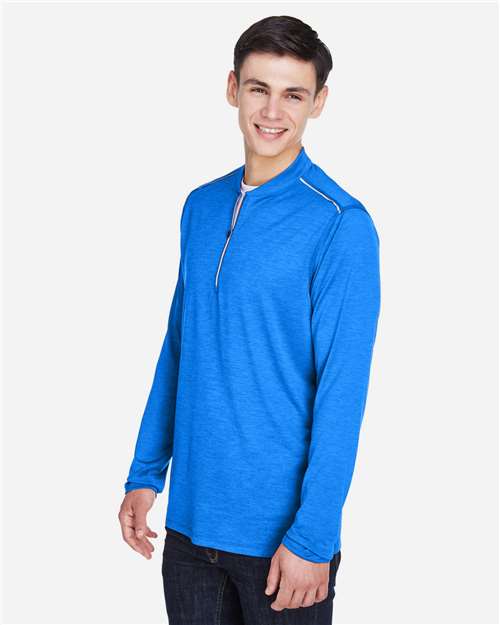 Core365 Men's Kinetic Performance Quarter-Zip Pullover - CE401 True Royal- Carbon