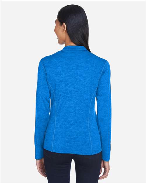 Core365 Women's Kinetic Performance Quarter-Zip Pullover - CE401W True Royal- Carbon