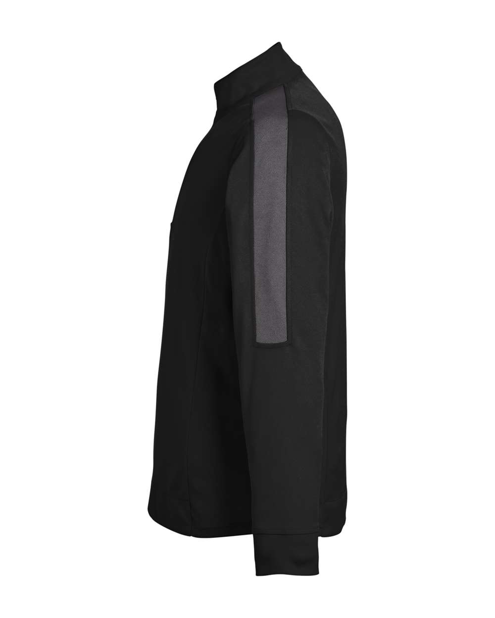 Core365 Men's Market Snag Protect Mesh Colorblock Quarter-Zip Pullover - CE404 Black- Carbon