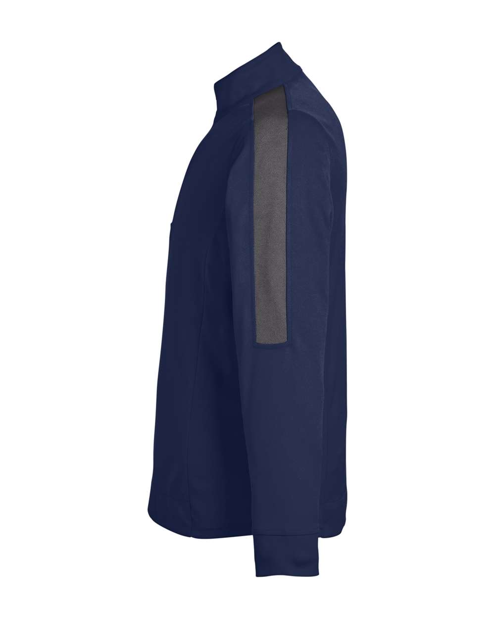 Core365 Men's Market Snag Protect Mesh Colorblock Quarter-Zip Pullover - CE404 Classic Navy Heather- Carbon