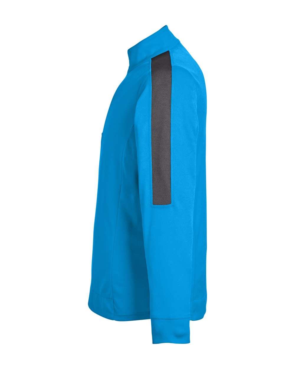 Core365 Men's Market Snag Protect Mesh Colorblock Quarter-Zip Pullover - CE404 Electric Blue- Carbon