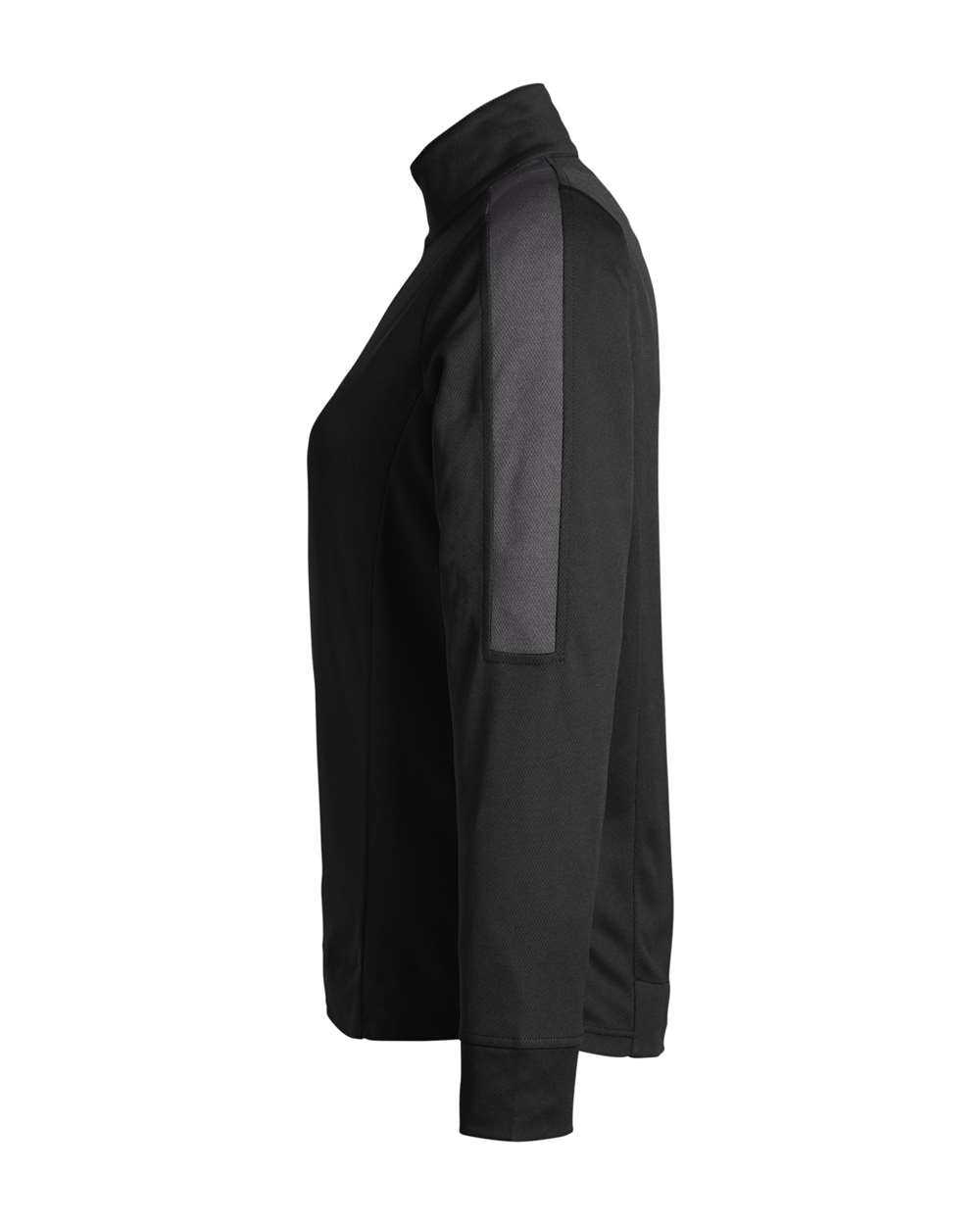 Core365 Women's Market Snag Protect Mesh Colorblock Quarter-Zip Pullover - CE404W Black- Carbon