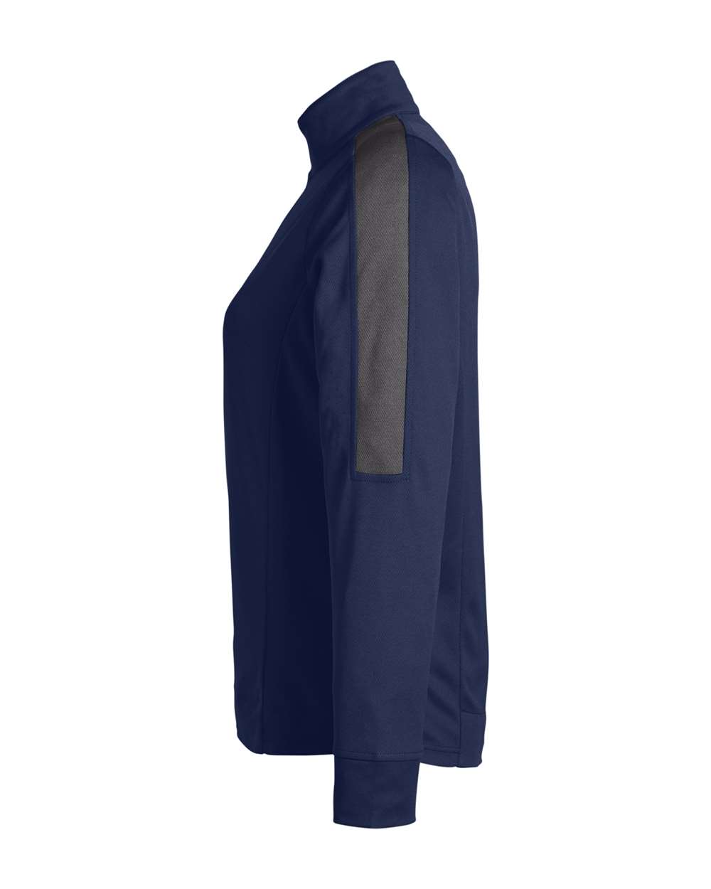 Core365 Women's Market Snag Protect Mesh Colorblock Quarter-Zip Pullover - CE404W Classic Navy Heather- Carbon