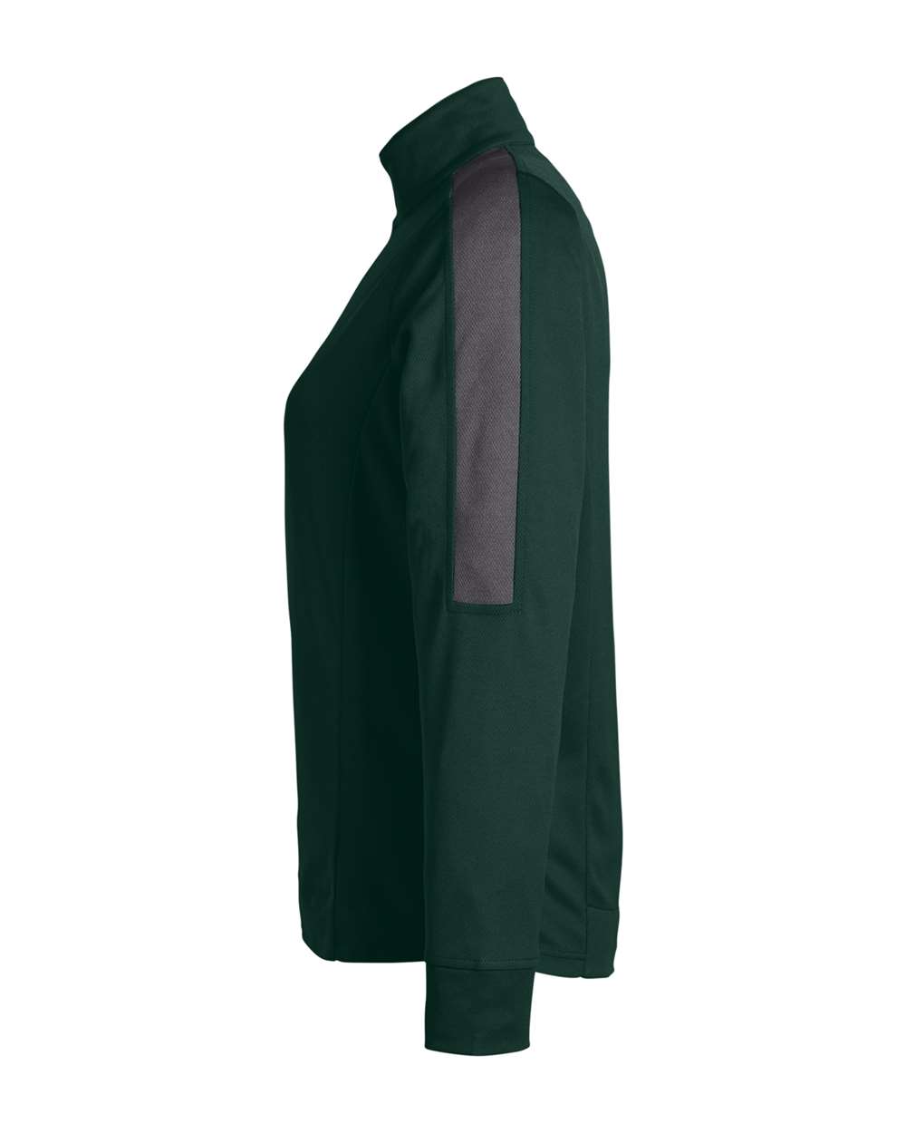 Core365 Women's Market Snag Protect Mesh Colorblock Quarter-Zip Pullover - CE404W Forest- Carbon