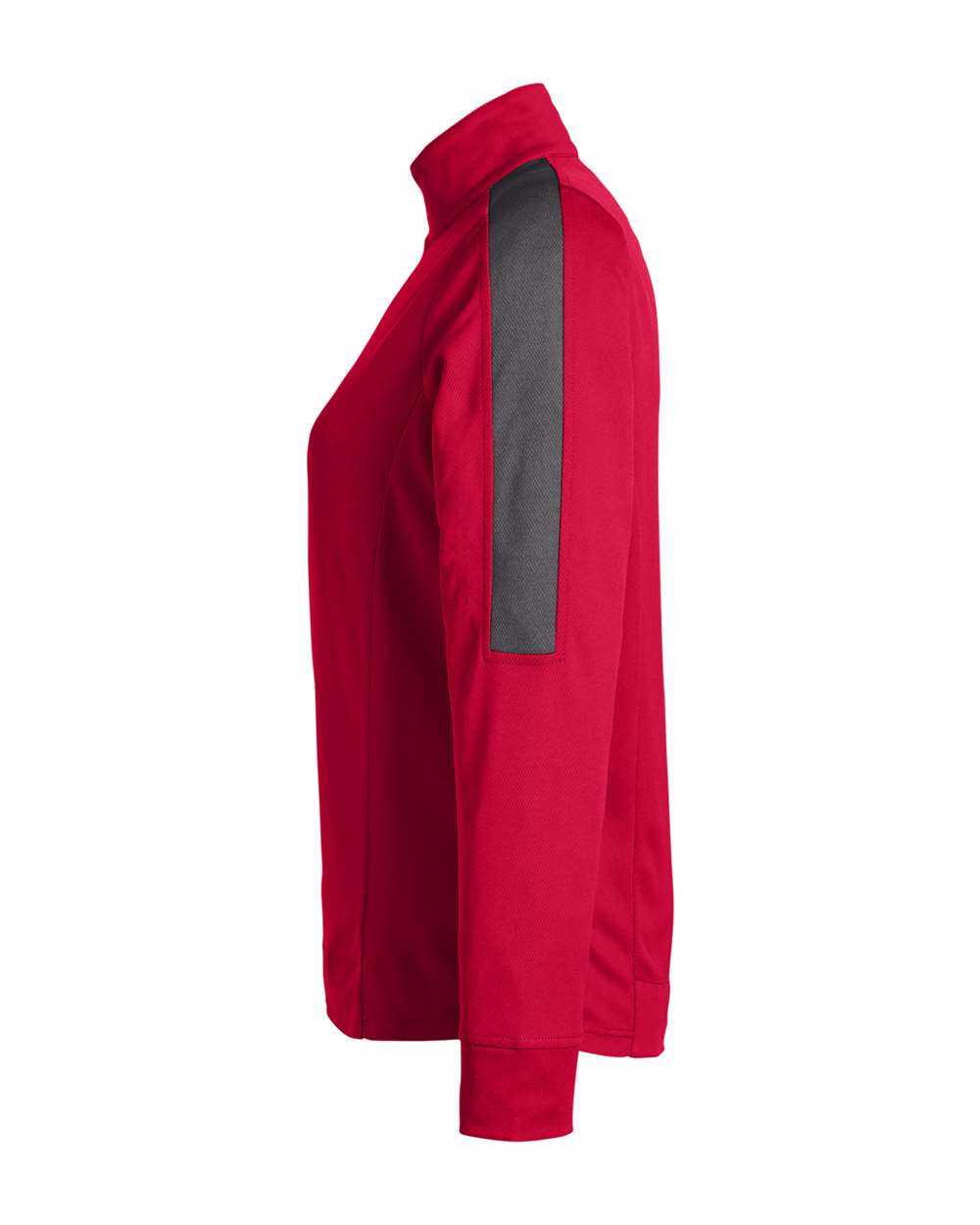 Core365 Women's Market Snag Protect Mesh Colorblock Quarter-Zip Pullover - CE404W Classic Red- Carbon