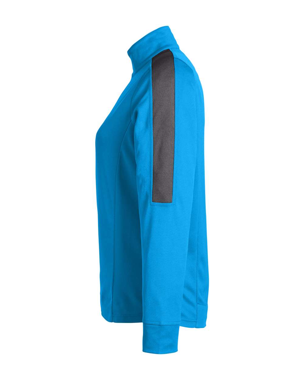 Core365 Women's Market Snag Protect Mesh Colorblock Quarter-Zip Pullover - CE404W Electric Blue- Carbon