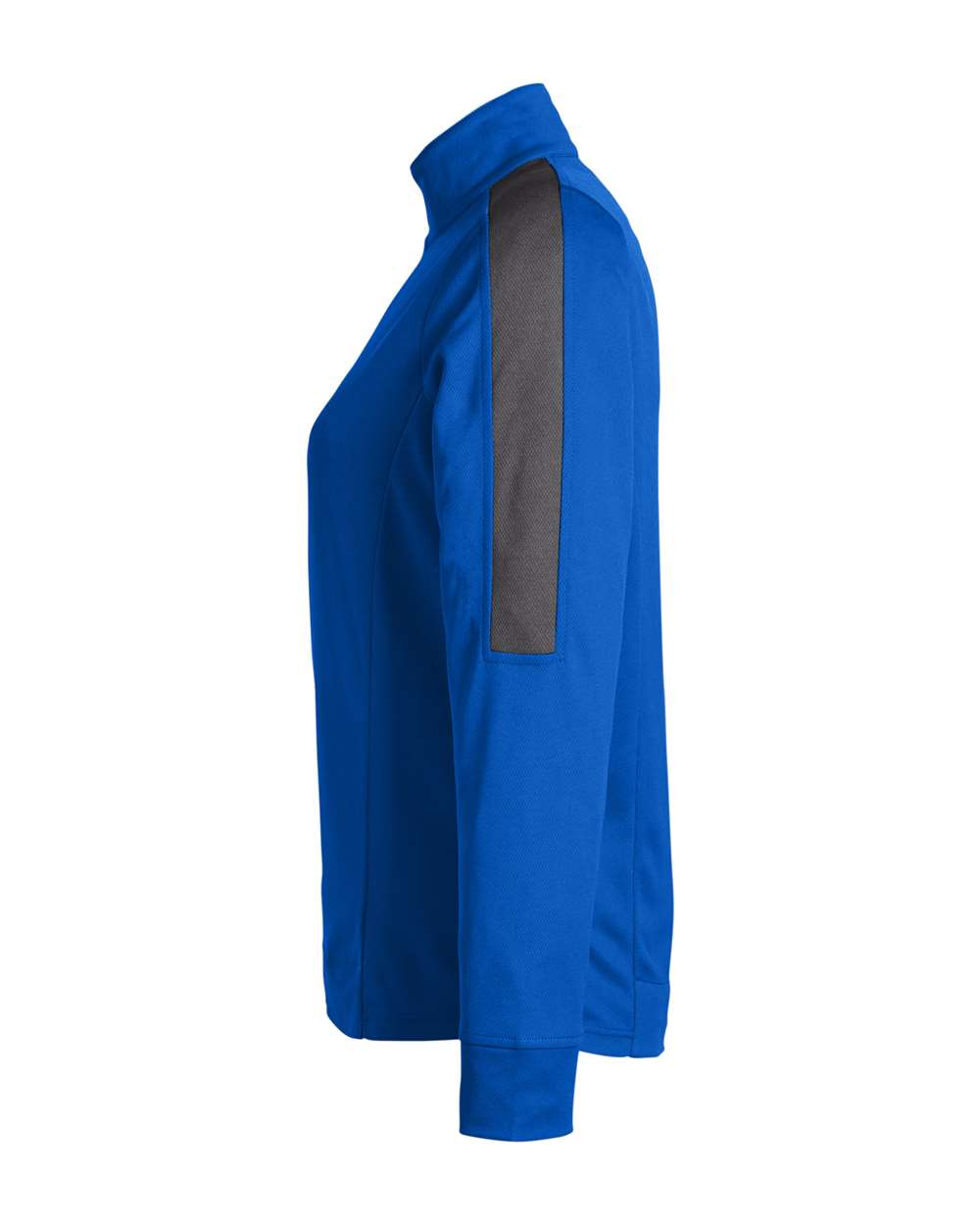 Core365 Women's Market Snag Protect Mesh Colorblock Quarter-Zip Pullover - CE404W True Royal- Carbon