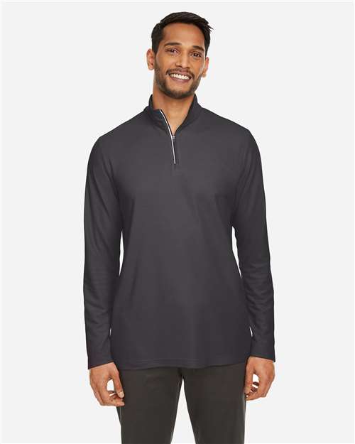 Core365 Men's Fusion ChromaSoft™ Pique Quarter-Zip Pullover - CE405 Carbon