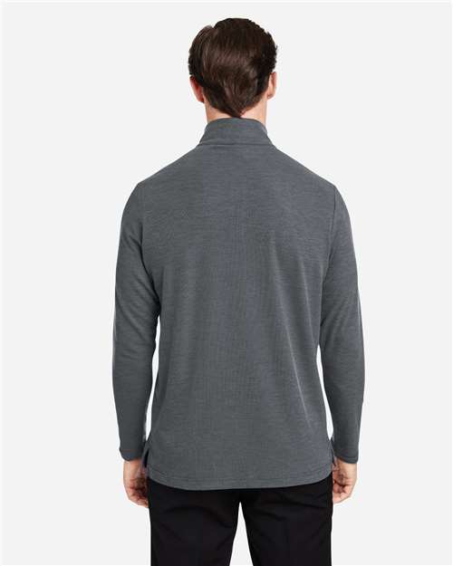 Core365 Men's Fusion ChromaSoft™ Pique Quarter-Zip Pullover - CE405 Carbon Heather