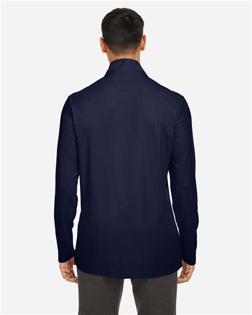 Core365 Men's Fusion ChromaSoft™ Pique Quarter-Zip Pullover - CE405 Classic Navy