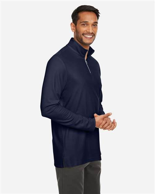 Core365 Men's Fusion ChromaSoft™ Pique Quarter-Zip Pullover - CE405 Classic Navy