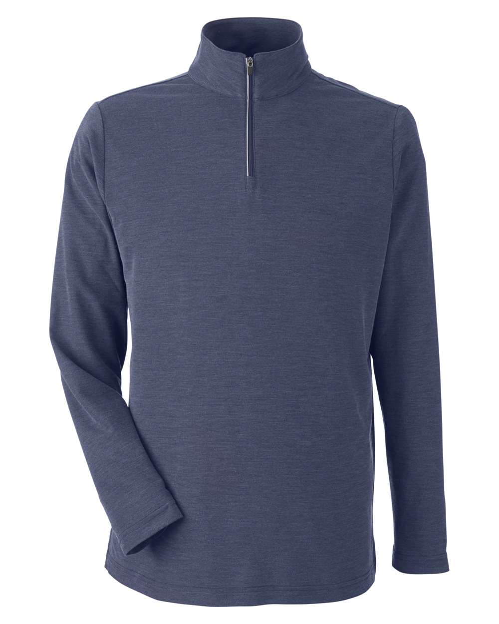 Core365 Men's Fusion ChromaSoft™ Pique Quarter-Zip Pullover - CE405 Classic Navy Heather