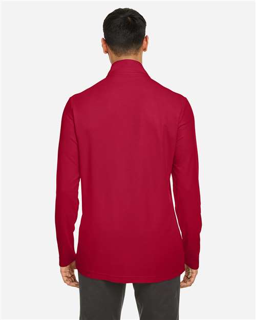 Core365 Men's Fusion ChromaSoft™ Pique Quarter-Zip Pullover - CE405 Classic Red