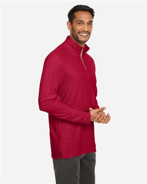Core365 Men's Fusion ChromaSoft™ Pique Quarter-Zip Pullover - CE405 Classic Red
