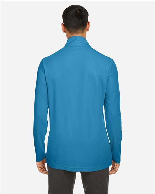 Core365 Men's Fusion ChromaSoft™ Pique Quarter-Zip Pullover - CE405 Electric Blue