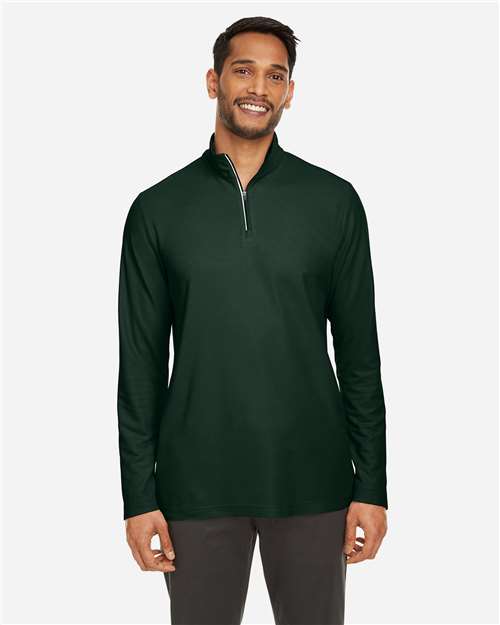 Core365 Men's Fusion ChromaSoft™ Pique Quarter-Zip Pullover - CE405 Forest