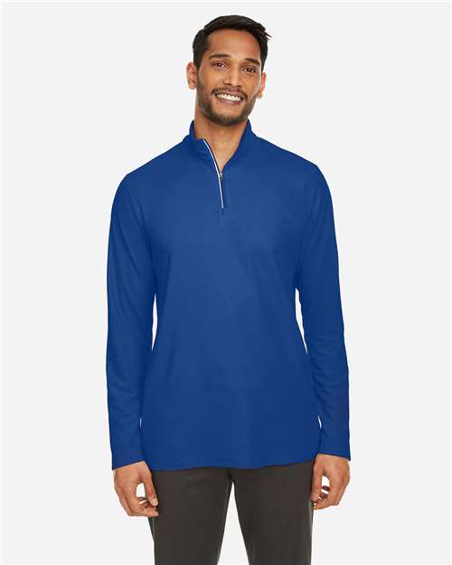 Core365 Men's Fusion ChromaSoft™ Pique Quarter-Zip Pullover - CE405 True Royal