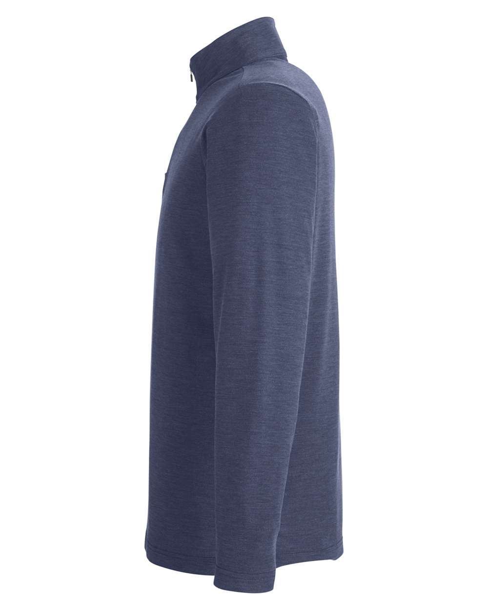 Core365 Men's Fusion ChromaSoft™ Pique Quarter-Zip Pullover - CE405 Classic Navy Heather