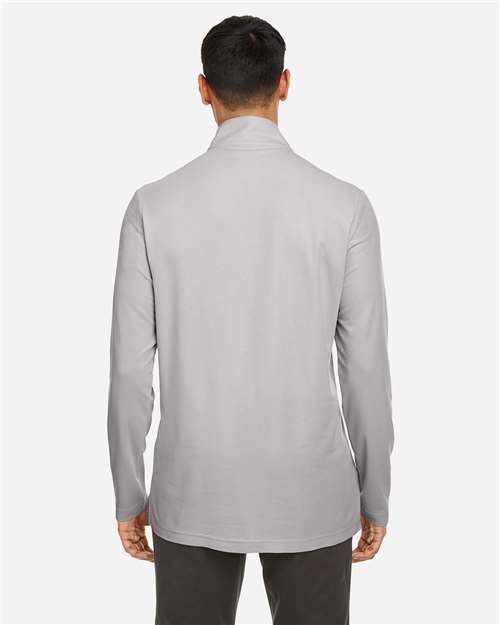 Core365 Men's Fusion ChromaSoft™ Pique Quarter-Zip Pullover - CE405 Platinum