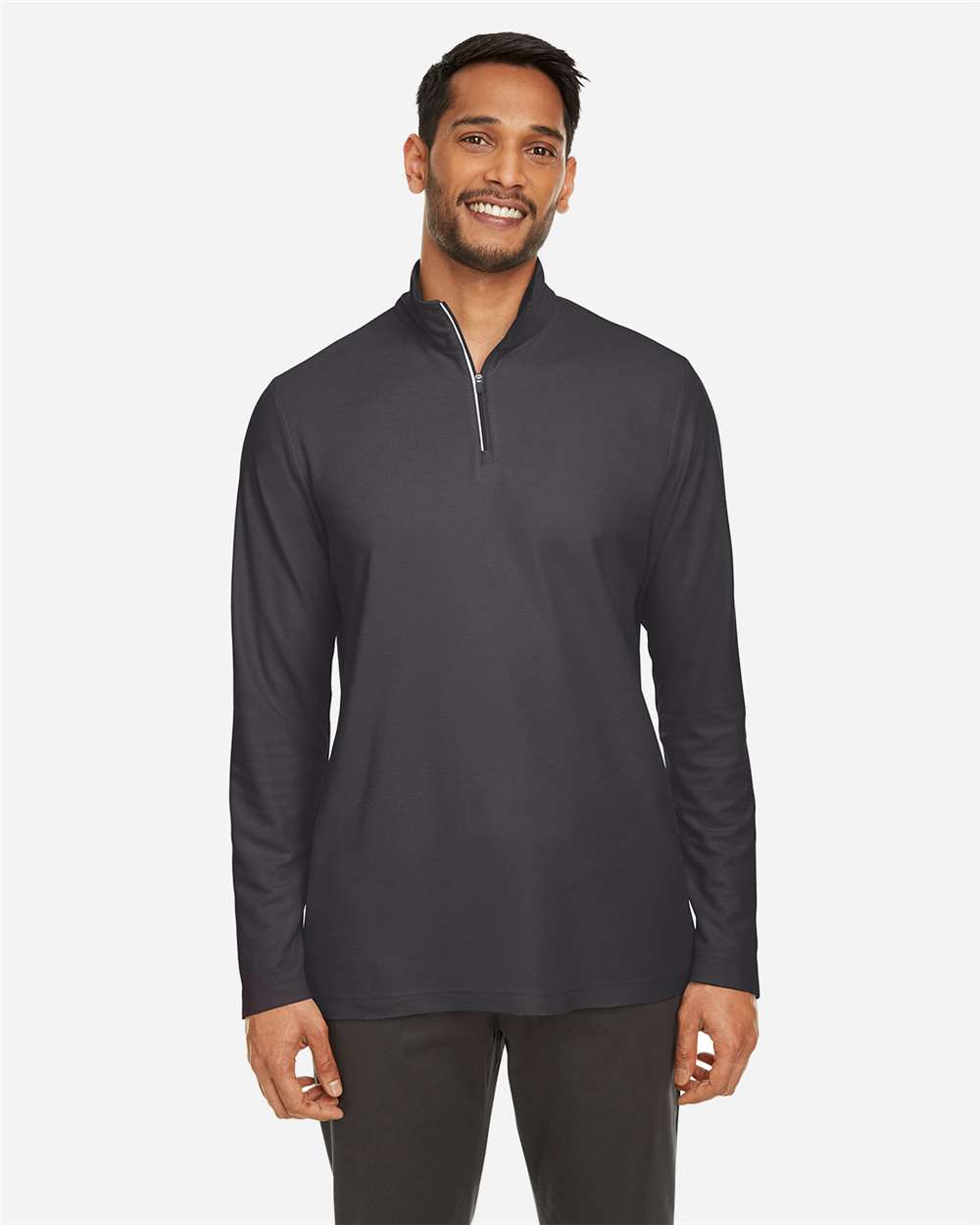 Core365 Men's Fusion ChromaSoft™ Pique Quarter-Zip Pullover - CE405 Carbon