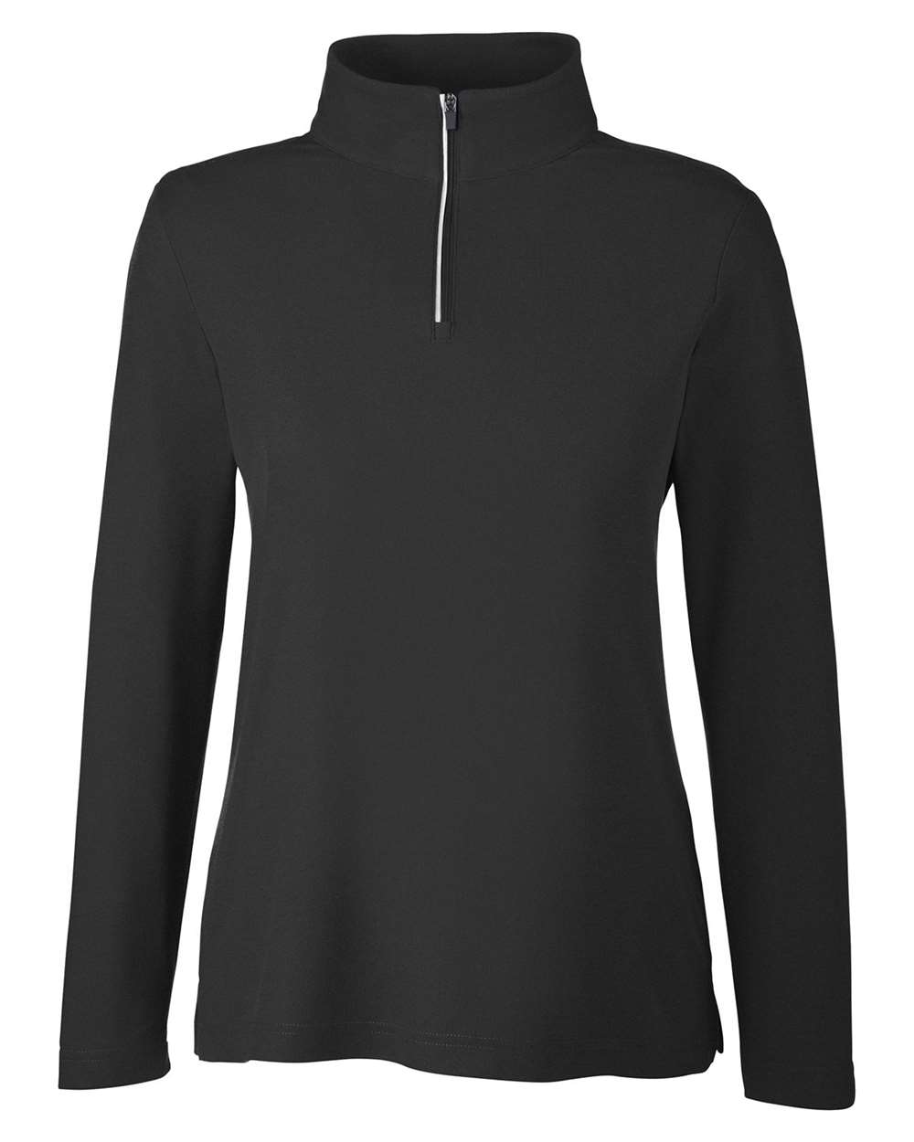 Core365 Women's Fusion ChromaSoft™ Pique Quarter-Zip Pullover - CE405W Black