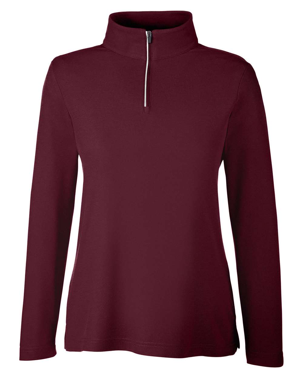 Core365 Women's Fusion ChromaSoft™ Pique Quarter-Zip Pullover - CE405W Burgundy