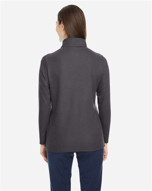 Core365 Women's Fusion ChromaSoft™ Pique Quarter-Zip Pullover - CE405W Carbon